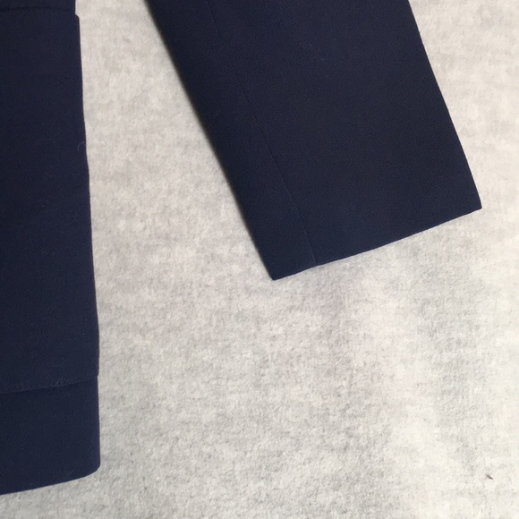 KORET Navy Blue Gold Trim Wrinkle Resistant Fully Lined Like New Career Blazer - Picture 7 of 16